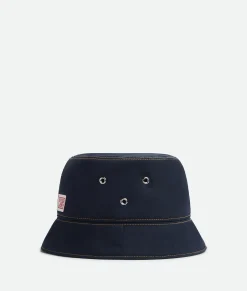 Bottega Veneta Tech Nylon Bucket Hat Navy Sale
