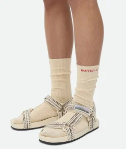 Bottega Veneta Trip Sandal Sea salt/mole