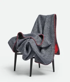 Bottega Veneta Tweed Blanket Blue