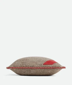 Bottega Veneta Tweed Cushion Brown New