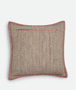 Bottega Veneta Tweed Cushion Brown New