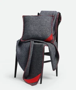 Bottega Veneta Tweed Cushion Blue Sale