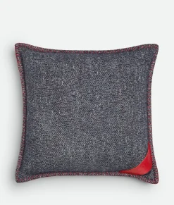 Bottega Veneta Tweed Cushion Blue Sale