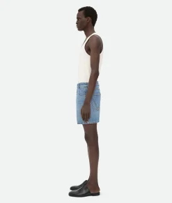 Bottega Veneta Vintage Indigo Denim Shorts Mid blue Hot