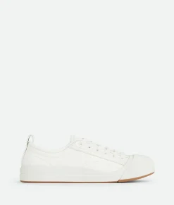 Bottega Veneta Vulcan Leather Sneaker Optic white