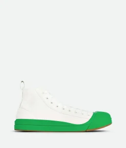 Bottega Veneta Vulcan Sneaker Optic white / Parakeet
