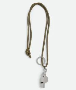 Bottega Veneta Whistle Key Ring Mud Online