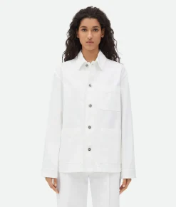 Bottega Veneta Denim Jacket White New