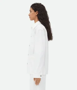 Bottega Veneta Denim Jacket White New