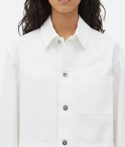 Bottega Veneta Denim Jacket White New
