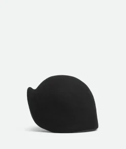 Bottega Veneta Wool Felt Hat Black New