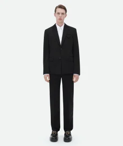 Bottega Veneta Wool Gabardine Jacket Black Online