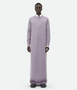 Bottega Veneta Wool Long Dress Pale lilac Sale