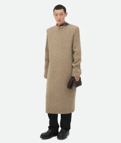 Bottega Veneta Wool Tailored Dress Desert melange Hot