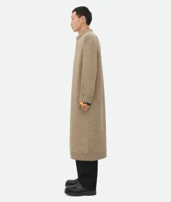 Bottega Veneta Wool Tailored Dress Desert melange Hot