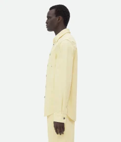 Bottega Veneta Yellow Wash Denim Shirt Banana Sale