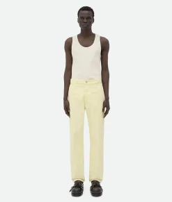 Bottega Veneta Yellow Wash Wide Leg Denim Banana Sale