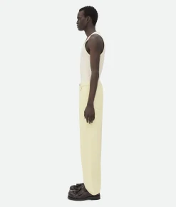 Bottega Veneta Yellow Wash Wide Leg Denim Banana Sale