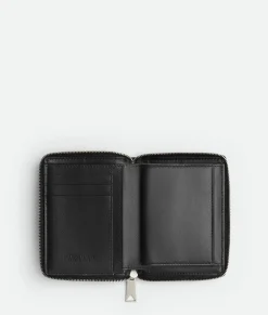 Bottega Veneta Zip Around Wallet Black Hot