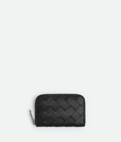 Bottega Veneta Zipped Card Case Black Sale