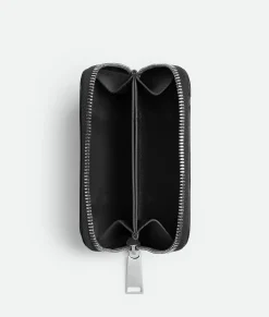 Bottega Veneta Zipped Card Case Black Sale