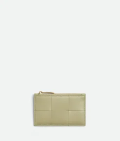 Bottega Veneta Zipped Card Case Travertine Hot